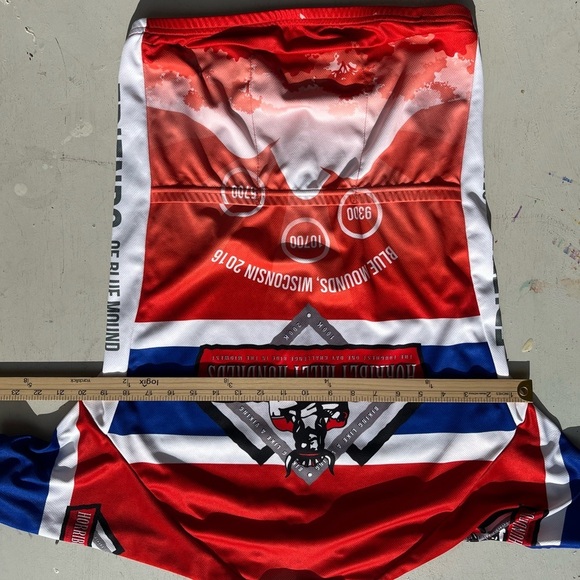 Men’s Voler Jersey Multicolor Short Sleeve Cycling M 3/4 Zip Pocket Racing Road - Picture 11 of 15